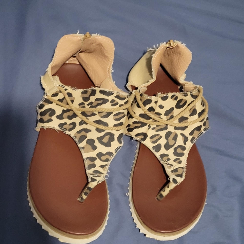 Leopard Print Women's Sandals